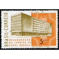 Brasil Brazil 891 1969 Fábrica de papel Moeda MH Brasil Brazil 891 1969 Fábrica de papel Moeda MH