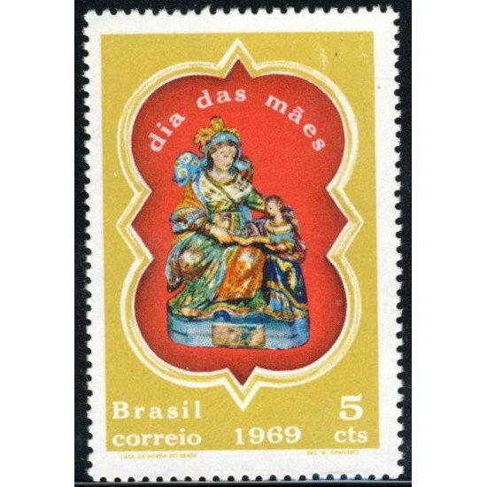 Brasil Brazil 893 1969 Día de la madre MH