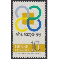 Brasil Brazil 912 1969 Exposición Argentina, brasileña y Uruguaya Abuexpo MH Brasil Brazil 912 1969 Exposición Argentina, brasileña y Uruguaya Abuexpo MH