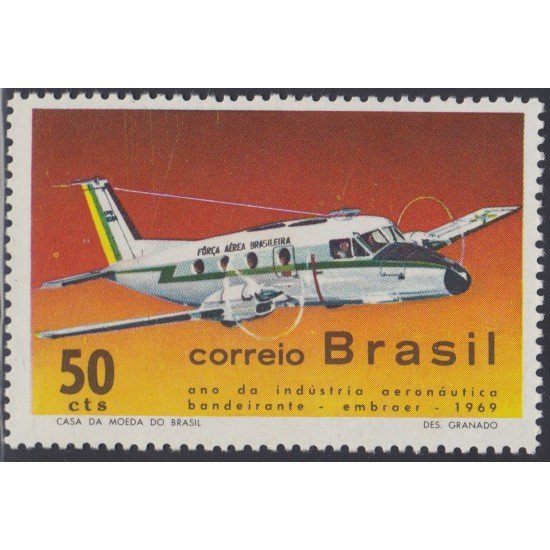 Brasil Brazil 913 1969 Industria Aeronáutica MNH