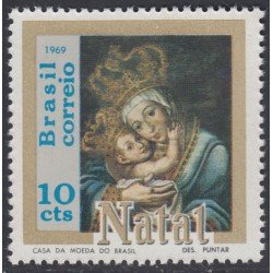 Brasil Brazil 915 1969 Navidad Chritsmas MNH Brasil Brazil 915 1969 Navidad Chritsmas MNH