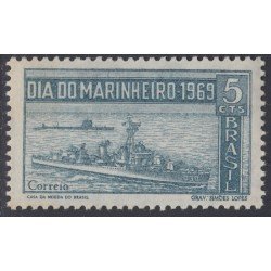 Brasil Brazil 916 1969 Día de la Marina Barco Ship MH Brasil Brazil 916 1969 Día de la Marina Barco Ship MH