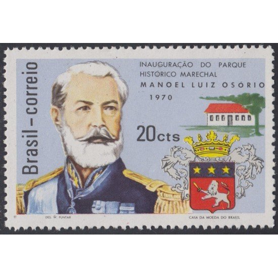 Brasil Brazil 930 1970 Parque Histórico Manuel Luis Osario MNH Brasil Brazil 930 1970 Parque Histórico Manuel Luis Osario MNH