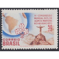 Brasil Brazil 938 1970 VI Congreso mundial de ex alumnos maristas MNH Brasil Brazil 938 1970 VI Congreso mundial de ex alumnos maristas MNH