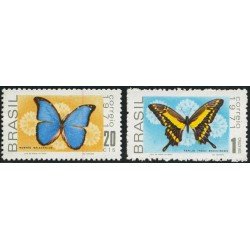 Brasil Brazil 950/51 1971 Mariposas Buterflies MH Brasil Brazil 950/51 1971 Mariposas Buterflies MH