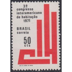 Brasil Brazil 952 1971 Congreso Interamericano del habitad MNH Brasil Brazil 952 1971 Congreso Interamericano del habitad MNH