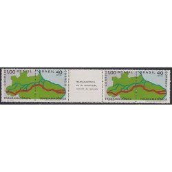 Brasil Brazil 955a/56a 1971 Amazonas Mapa Amazónico MNH Brasil Brazil 955a/56a 1971 Amazonas Mapa Amazónico MNH
