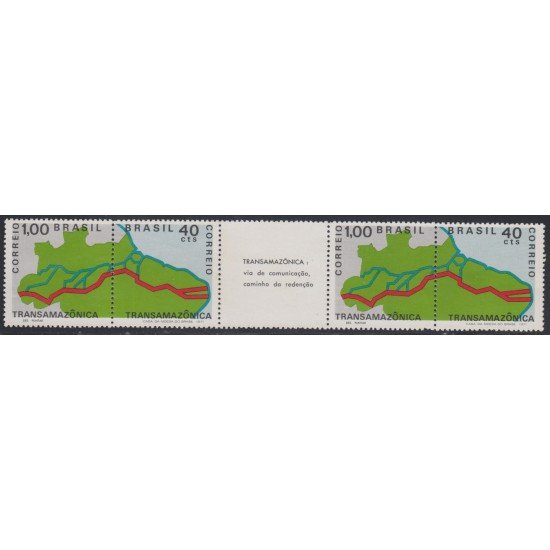 Brasil Brazil 955a/56a 1971 Amazonas Mapa Amazónico MNH Brasil Brazil 955a/56a 1971 Amazonas Mapa Amazónico MNH