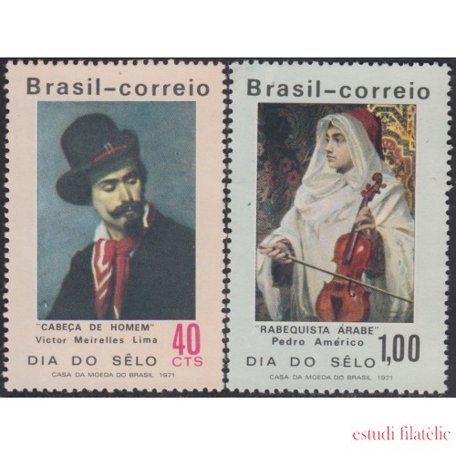 Brasil Brazil 957/58 1971 Día del sello MNH