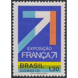 Brasil Brazil 962 1971 Exposición Industrial Francesa en Sao Paulo MNH Brasil Brazil 962 1971 Exposición Industrial Francesa en Sao Paulo MNH