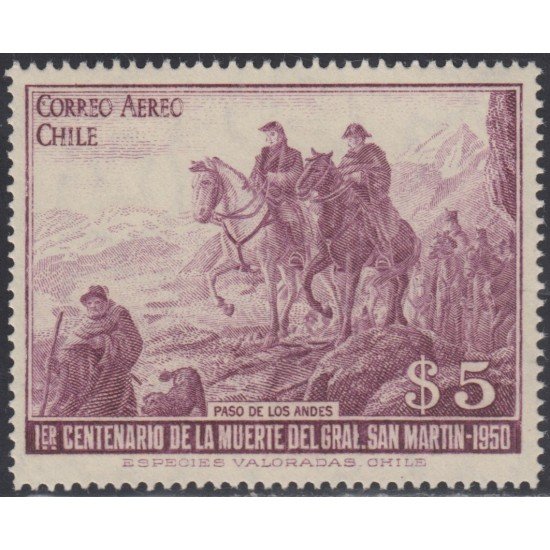 Chile A- 138 1950 General José San Martín MNH