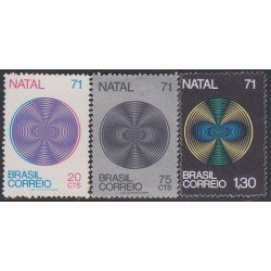Brasil Brazil 974/76 1971 Navidad Chritsmas MNH Brasil Brazil 974/76 1971 Navidad Chritsmas MNH