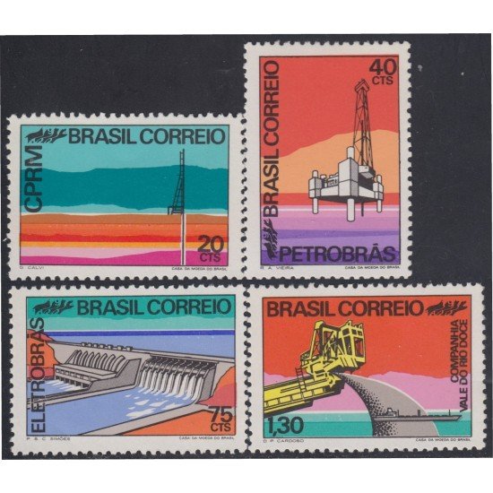 Brasil Brazil 984/87 1972 Desarrollo Industrial MNH Brasil Brazil 984/87 1972 Desarrollo Industrial MNH