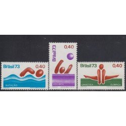 Brasil Brazil 1032/34 1973 Deportes Sports MNH Brasil Brazil 1032/34 1973 Deportes Sports MNH