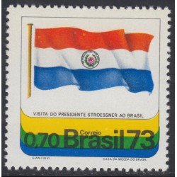 Brasil Brazil 1044 1973 Visita de Presidente de Paraguay Stroesner MH Brasil Brazil 1044 1973 Visita de Presidente de Paraguay Stroesner MH