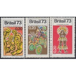 Brasil Brazil 1048/50 1973 Aniversarios, Itu, Niteroi y Episodio Juliet MNH Brasil Brazil 1048/50 1973 Aniversarios, Itu, Niteroi y Episodio Juliet MNH