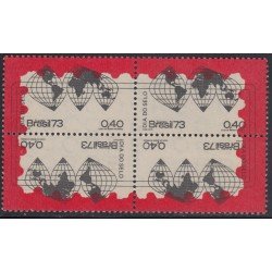Brasil Brazil 1052/55 1973 Día del sello MNH Brasil Brazil 1052/55 1973 Día del sello MNH