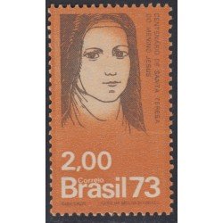 Brasil Brazil 1064 1973 Santa Teresa del Niño Jesús MNH Brasil Brazil 1064 1973 Santa Teresa del Niño Jesús MNH