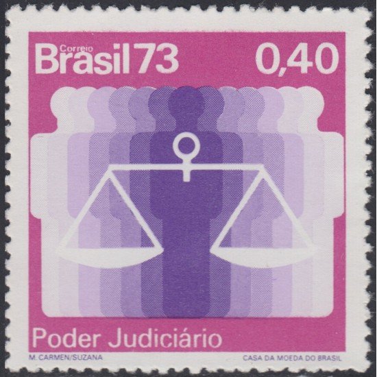 Brasil Brazil 1075 1973 Poder Judiciario MNH Brasil Brazil 1075 1973 Poder Judiciario MNH