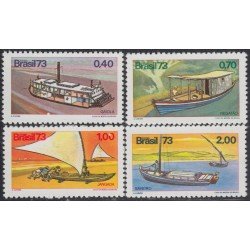 Brasil Brazil 1079/82 1973 Embarcaciones Boating MH Brasil Brazil 1079/82 1973 Embarcaciones Boating MH
