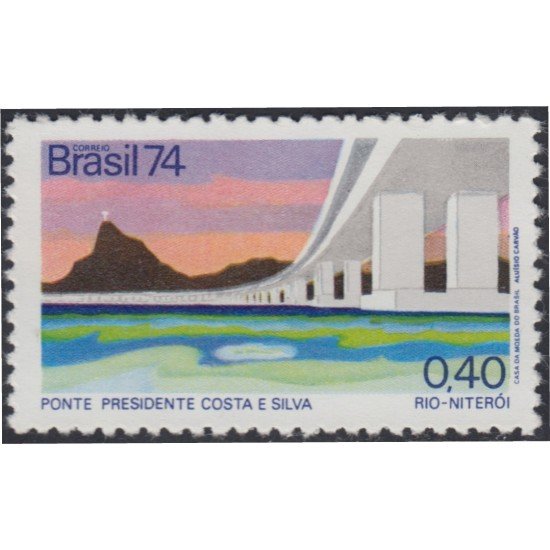 Brasil Brazil 1090 1974 Puentes de Presidente Costa y Silva Río y Niteroi MNH Brasil Brazil 1090 1974 Puentes de Presidente Costa y Silva Río y Niteroi MNH