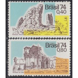 Brasil Brazil 1107/08 1974 Turismo tourism MNH Brasil Brazil 1107/08 1974 Turismo tourism MNH