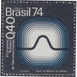 Brasil Brazil 1110 1974 3er Congreso brasileño de Telecomunicaciones MH Brasil Brazil 1110 1974 3er Congreso brasileño de Telecomunicaciones MH