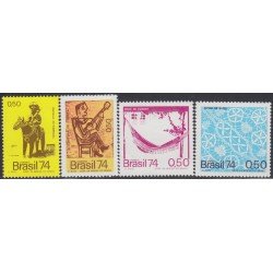 Brasil Brazil 1118/21 1974 Arte y Cultura Art and Culture MNH Brasil Brazil 1118/21 1974 Arte y Cultura Art and Culture MNH