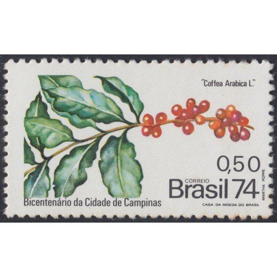 Brasil Brazil 1122 1974 200 Años de la Villa de Campinas MNH Brasil Brazil 1122 1974 200 Años de la Villa de Campinas MNH