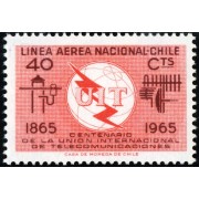 VAR2/S Chile A- 222 1965 Centenario de la Unión de Telecomunicaciones MNH VAR2/S Chile A- 222 1965 Centenario de la Unión de Telecomunicaciones MNH