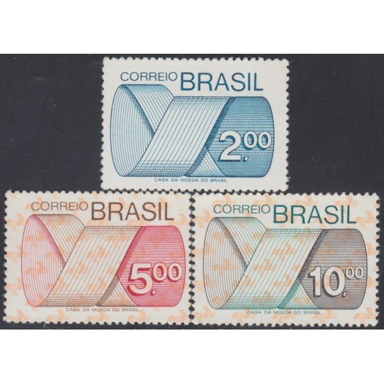 Brasil Brazil 1128/30 1974 Serie Antigua Casa de la moneda MNH Brasil Brazil 1128/30 1974 Serie Antigua Casa de la moneda MNH