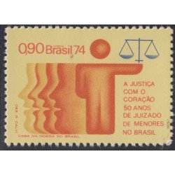 Brasil Brazil 1132 1974 50 Años del tribunal de menores MH Brasil Brazil 1132 1974 50 Años del tribunal de menores MH