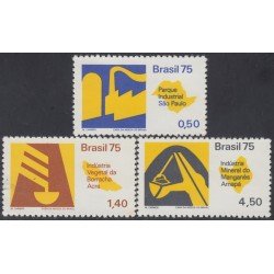Brasil Brazil 1135/37 1975 Recursos económicos del Estado de Brasil MH Brasil Brazil 1135/37 1975 Recursos económicos del Estado de Brasil MH