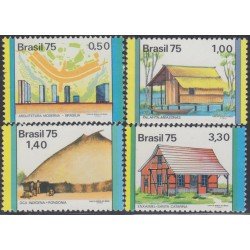 Brasil Brazil 1142/45 1975 Arquitectura Architecture MNH Brasil Brazil 1142/45 1975 Arquitectura Architecture MNH