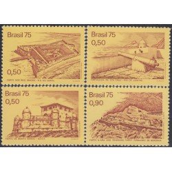 Brasil Brazil 1138/41 1975 Fortalezas Strengths MH Brasil Brazil 1138/41 1975 Fortalezas Strengths MH