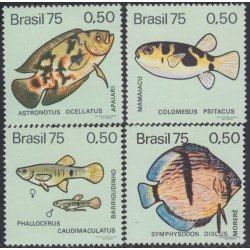 Brasil Brazil 1146/49 1975 Peces de agua dulce MH Brasil Brazil 1146/49 1975 Peces de agua dulce MH