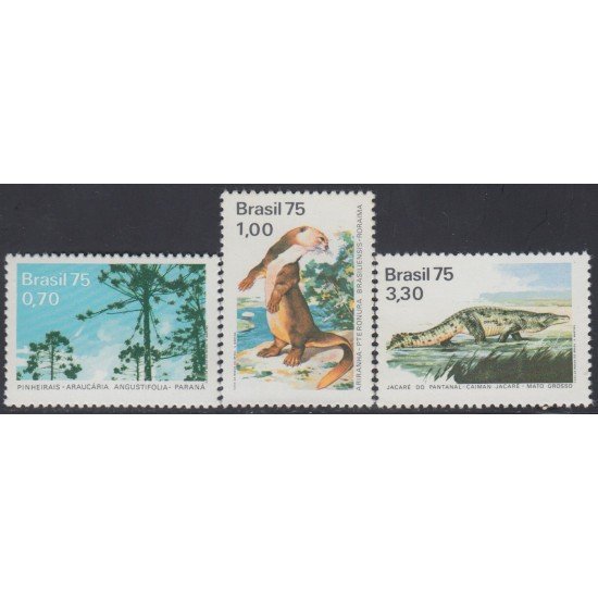 Brasil Brazil 1151/53 1975 Protección de la naturaleza MNH