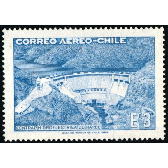 Chile A- 257 1969 Hidroeléctrica MNH Chile A- 257 1969 Hidroeléctrica MNH