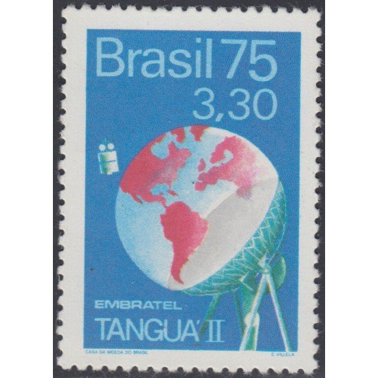 Brasil Brazil 1163 1975 2da antena de la estación terrestre de Tangua MNH
