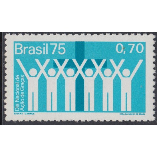 Brasil Brazil 1173 1975 Día Nacional de Acción de Gracia MH Brasil Brazil 1173 1975 Día Nacional de Acción de Gracia MH