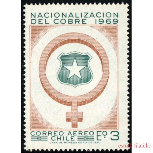 Chile A- 270  1969  Minas de cobre MNH