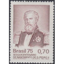 Brasil Brazil 1175 1975 150 Años del nacimiento del Emperador Don Pedro II MNH Brasil Brazil 1175 1975 150 Años del nacimiento del Emperador Don Pedro II MNH