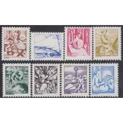 Brasil Brazil 1198/205 1976 Serie Antigua Trabajo Nacional MH Brasil Brazil 1198/205 1976 Serie Antigua Trabajo Nacional MH