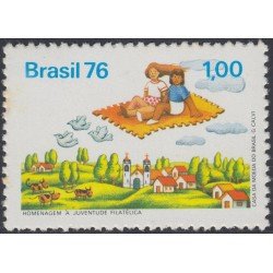 Brasil Brazil 1213 1976 Día del sello Filatelia de la Juventud MNH Brasil Brazil 1213 1976 Día del sello Filatelia de la Juventud MNH