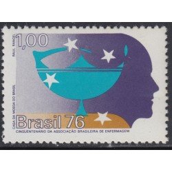 Brasil Brazil 1214 1976 50 Años de la asociación brasileña de enfermeras MNH Brasil Brazil 1214 1976 50 Años de la asociación brasileña de enfermeras MNH