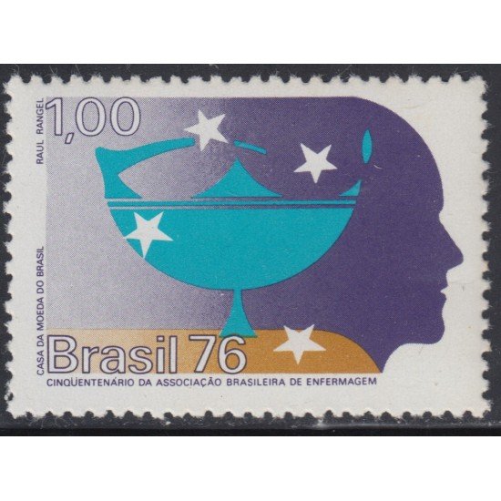 Brasil Brazil 1214 1976 50 Años de la asociación brasileña de enfermeras MNH Brasil Brazil 1214 1976 50 Años de la asociación brasileña de enfermeras MNH