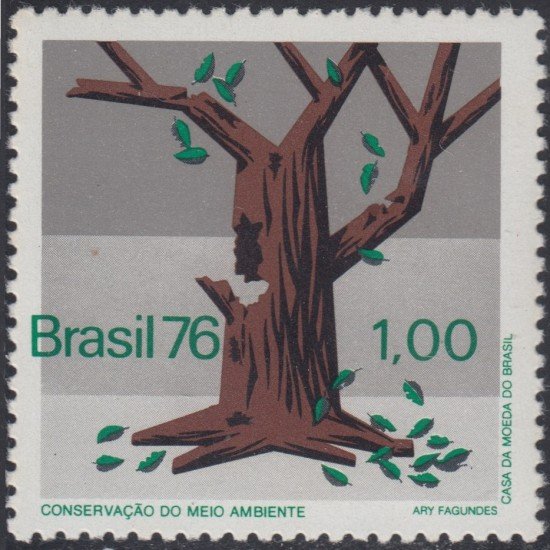 Brasil Brazil 1219 1976 Protección del entorno MNH Brasil Brazil 1219 1976 Protección del entorno MNH