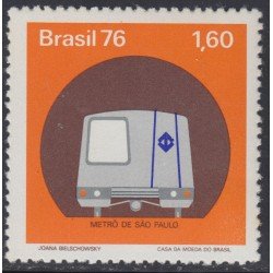 Brasil Brazil 1222 1976 Metro de Sao Paulo MNH