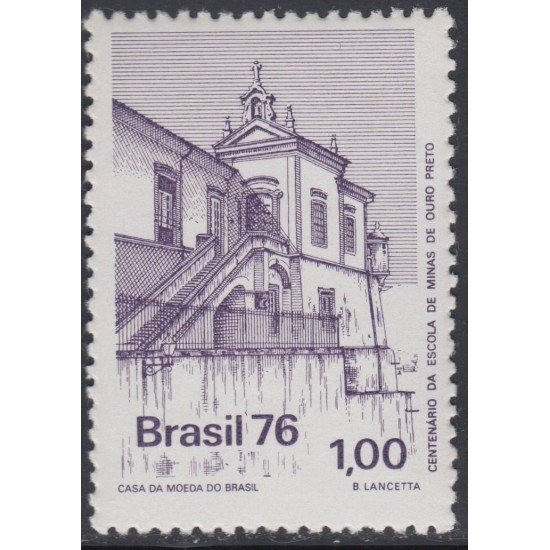 Brasil Brazil 1224 1976 Escuela minera de Oro Prieto MNH Brasil Brazil 1224 1976 Escuela minera de Oro Prieto MNH