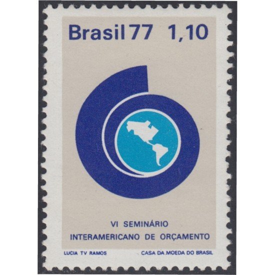 Brasil Brazil 1242 1977 6to Seminario Interamericano de presupuesto MNH Brasil Brazil 1242 1977 6to Seminario Interamericano de presupuesto MNH